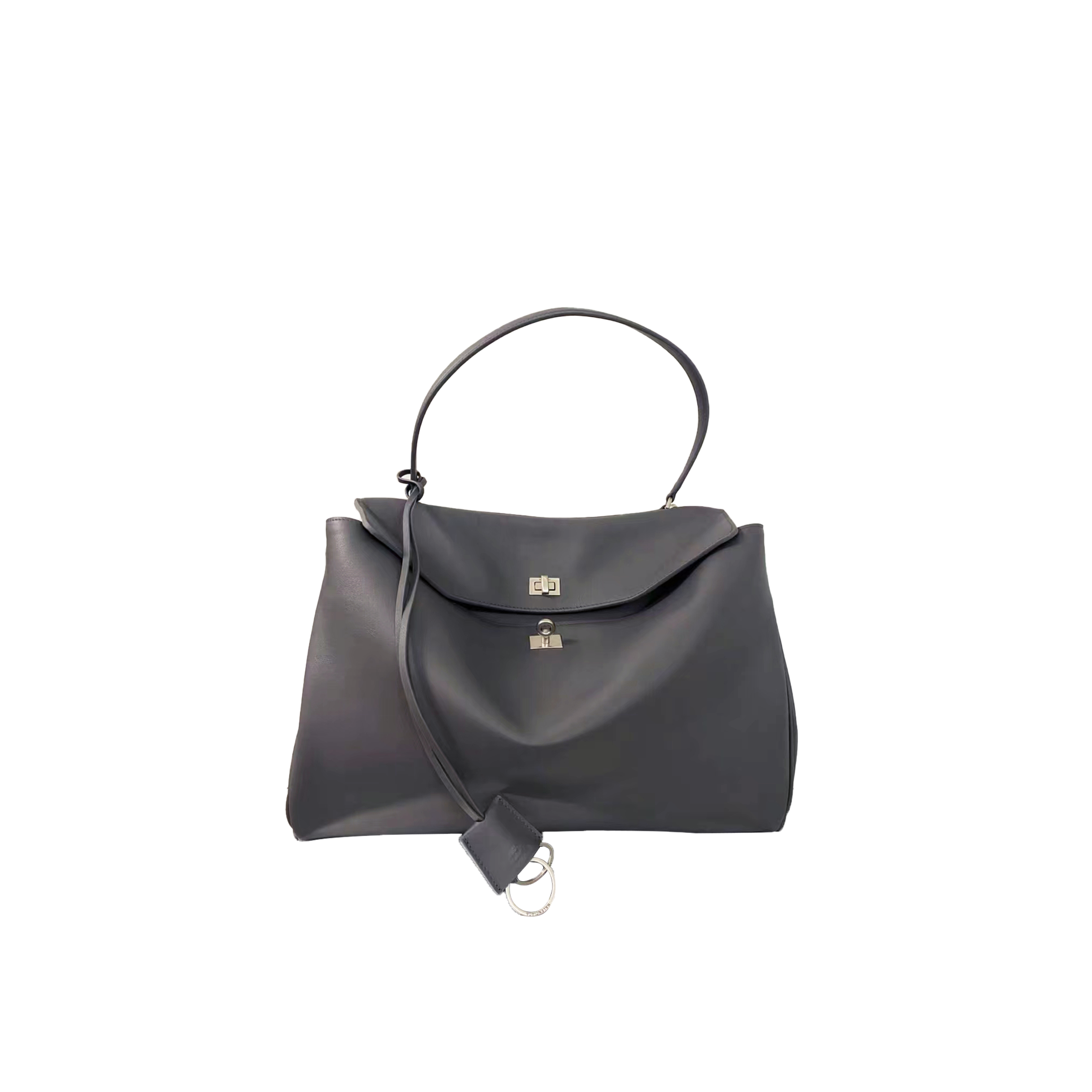 Ba*len*cia*ga rodeo large tote silver hardware (40*30*13cm)